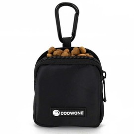 Bolsa Impermeable para golosinas para Perros, Bolsa de Entrenamiento para Perros, dispensador de Bolsas de Caca integradas, Bolsa de Hombro Ajustable (BLK) (Bolsa pequeña Azul) (Negro)