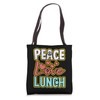 Lunch Lady Lunch Ladies School Cafeteria Peace Love Lunch Tote