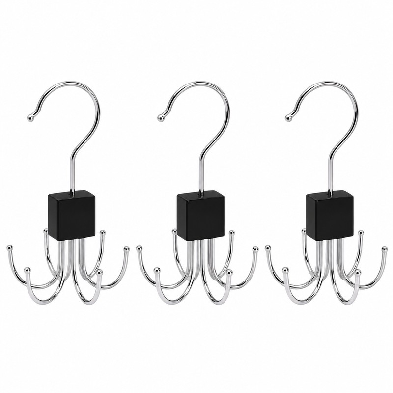 360° Rotating Belt Hanger for Closet Storage – Multi-Use Organizer