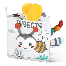 HOTUT Soft Baby Books Toys, 3D Touch and Feel Crinkle Cloth Books, Baby Books Toys for Babies, Toddlers Infant Kids, Soft Baby Books Touch and Feel Crinkle for Infants Toddler Gifts Toy(Panda)