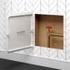 14" x 14" Spring Loaded White Plastic Access Panel