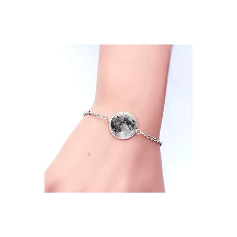 THE9SHOP Pulsera Luna Llena Brilla Oscuridad Moda Brillante Envió 3d