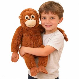 Babylounger Punch Monkey Plush,Orangutan, Gorilla Plush, Gorilla Stuffed Animal for Home Room Décor, Ideal Gift for Kid Boy,Girl&Girlfriend (64cm/25inch)