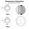 Pack of 60 Fitschenringe Room Doors, 15 mm x 10.2