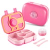 Qobobo® Lunch Box with Compartments, BPA-Free, Lunch Box with 5