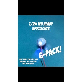 Unbranded 1/24 SPOTLIGHTS LED READY CUSTOM POLICE BUILD DIECAST DIORAMA 6 PACK