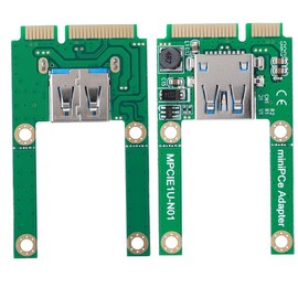 Kafuty mSATA to USB Conversion Card, Mini PCI-E Expansion Converter Adapter, USB2.0 mPCI-E Card, Support Full Size and Half Size Mini Slot.