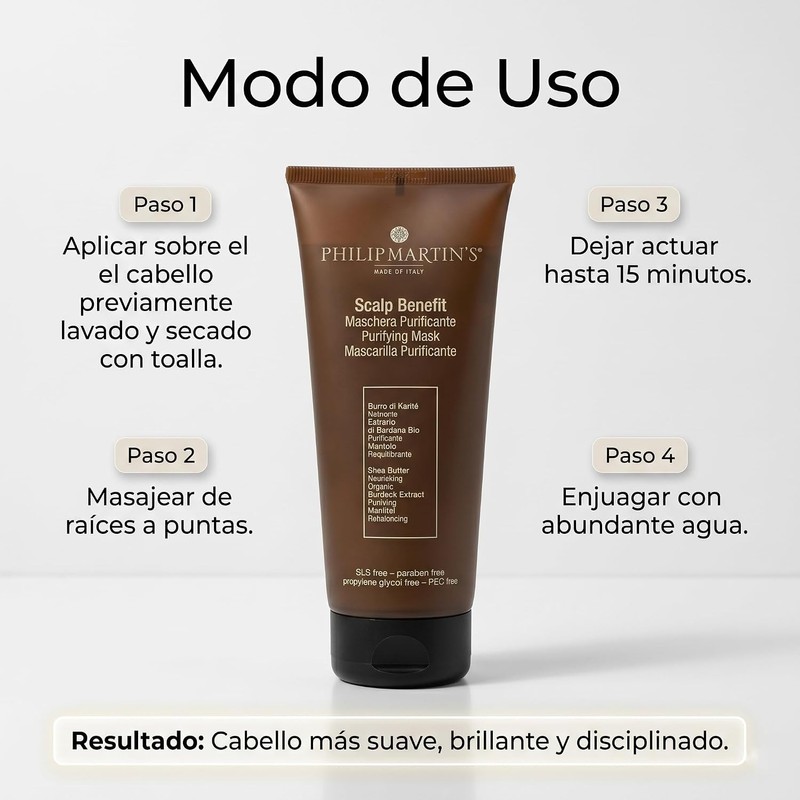Philip Martin's Scalp benefit mascarilla reequilibrante para eliminar toxinas, 200