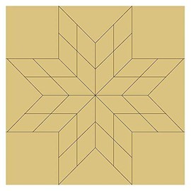 Barn Quilt Square Design by Lines Cutout Unfinished Wood Country Decor Coloring Book Door Hanger Everyday MDF Shape Canvas Style 8 (6")