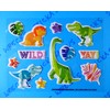 Unbranded Dinosaurs Small Puffy Stickers Sheet