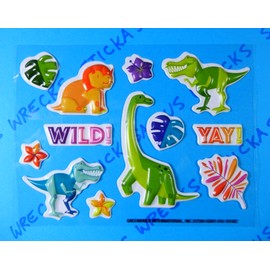 Unbranded Dinosaurs Small Puffy Stickers Sheet