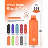Insulated Water Bottle with Lid, 17 oz Reusable Leak-Proof Metal