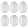 PRETYZOOM 50pcs Foam Eggs Easter Styrofoam Polystyrene Egg Shapes Easter Egg Decorations Ornaments 6cm