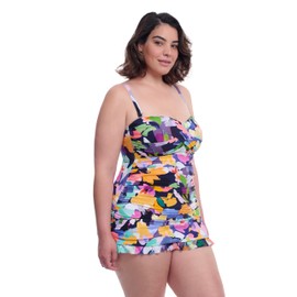 Profile by Gottex Women's Standard Holi Bandeau Swimdress, Multi