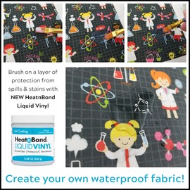 HeatnBond Liquid Vinyl Water Proof and Stain Resistant Gel Coating, 8.68 oz