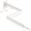 BOQORAD Wall Mounted Clothes Hanger Rack, Clothes Drying Rack,Laundry Drying