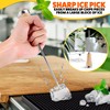 Ice Pick Tool with Stainless Steel Needle & Wooden Handle