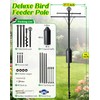 Ceoighe 95 Inch Bird Feeder Pole with Torpedo Squirrel Proof