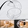 Podoy Cat Transparent Muzzle,Breathable Cat Hood, Adjustable Kitten Astronaut Helmet