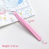 스티커 속눈썹 연장용 맥스 2PCS 스테인리스 핀셋 스트레이트 커브드 정밀