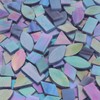 LITMIND Iridescent Stained Glass Mosaic Tiles for Crafts, 240 Pieces