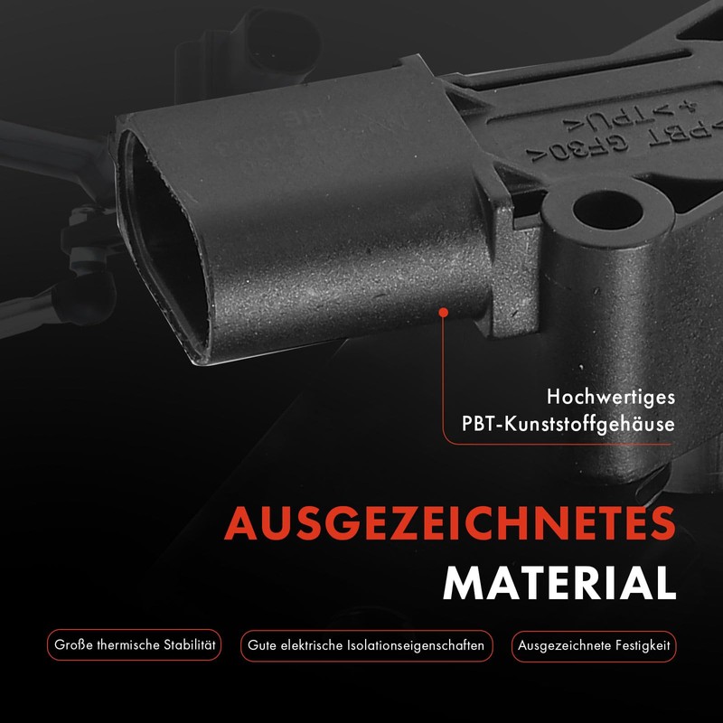 Frankberg 1x NiveauSensor LeuchtweitenSensorr 3-Pins front axle Left Compatible with
