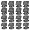 SING F LTD 200pcs Pyramid Rivets Spike Square Studs Rivets