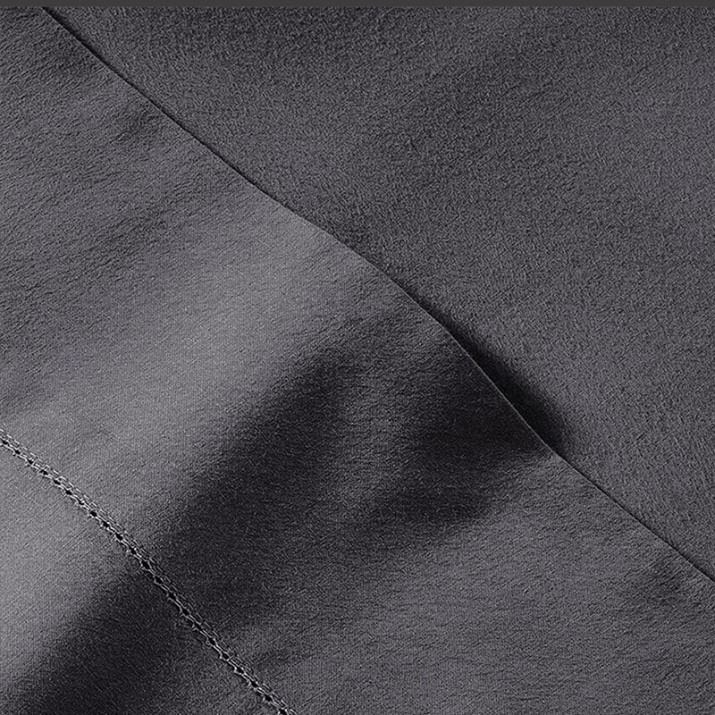 AL NOOR HOME Premium Charcoal Fitted Sheet - 100% Pure