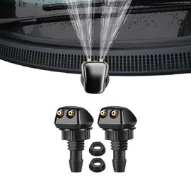 Slzhds Juego de 2 Boquillas de Limpiaparabrisas Delantero, Kit de Boquilla para Limpiaparabrisas Delantero de Coche, Rociador de Boquilla para Limpiaparabrisas Se Adaptan a la Mayoría de Los Autos