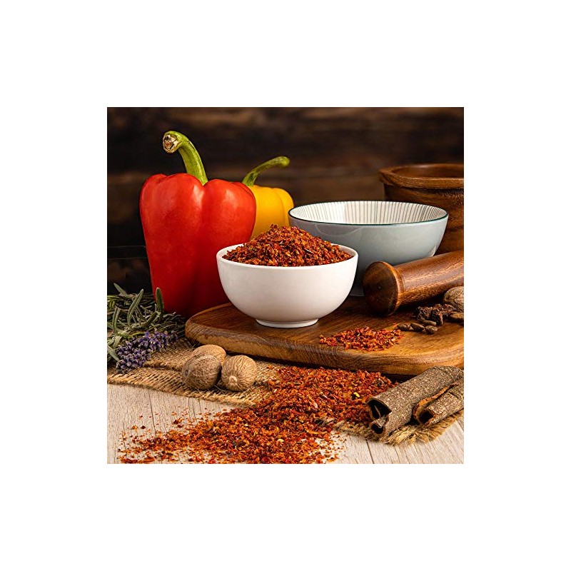 Sweet Red Bell Pepper Flakes. Amazing Quality - 100g