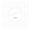 HAHIYO 2 inches/50mm 120Pcs Clear Plastic U Shape Alligator Clips