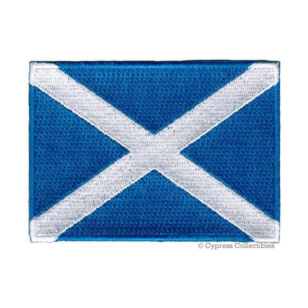 Cypress Collectibles Inc. SCOTLAND FLAG PATCH embroidered iron-on SCOTTISH EMBLEM