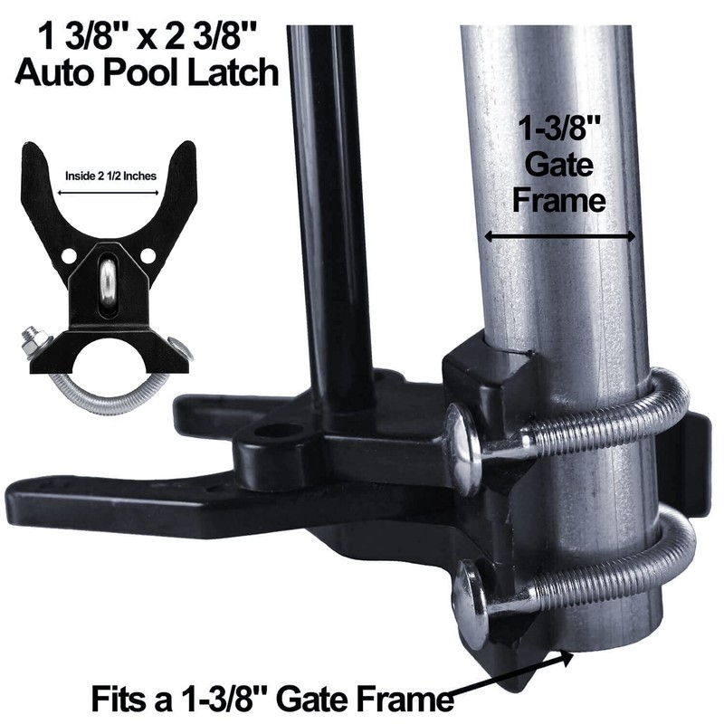 Pool GATE Latch: Child Safety Pool Latch - Push Style