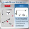 12" All Metal Shower Head, High Pressure Rainfall Shower Head/Handheld