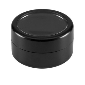 596802 Nail Art Containers Empty 10 ml Black with Viewing Window and Screw Cap