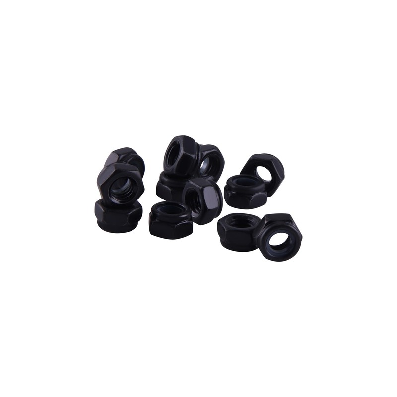 SBRRAIL M3 Hex Nuts Inserted Nylon Small Hardware Self Locking
