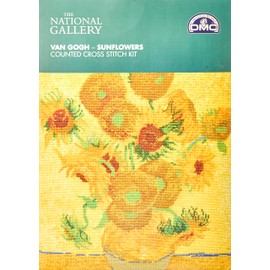 DMC "The National Gallery - Van Gough - Sunflowers Cross Stitch Kit, Multi-Colour