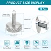sourcing map M2x6mm Vernier Caliper Screws, 304 Stainless Steel Flat