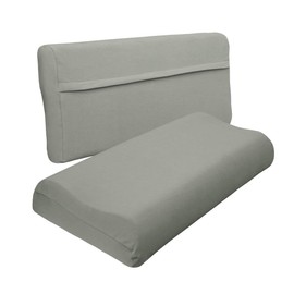 Traumschlaf Universal Cover for Neck Support Pillow Taupe, L-XL, Height 11-14 cm