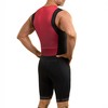 Synergy Triathlon Tri Suit - Men's Race Sleeveless Trisuit (Black/Ruby,