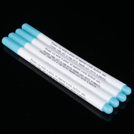 Akozon Stylo Effaçable de Stylos, 4 Pieces Stitch Markers Soluble Cross Water Erasable d'encre Effaçables l'eau marqueur Point 4pcs pour la Couture et Broderie Pens Grommet Ink Fabric Marker Marking