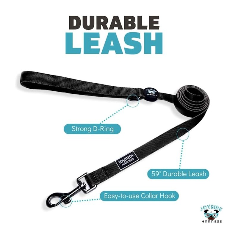 Joyride Harness Dog Leash, 59” Durable Leash for Walks, Puppy