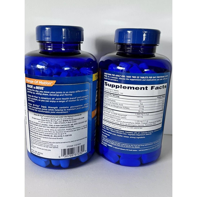 Osteo BiFlex 2-Bottles Osteo Bi-Flex Triple Strength Joint Health Glucosamine