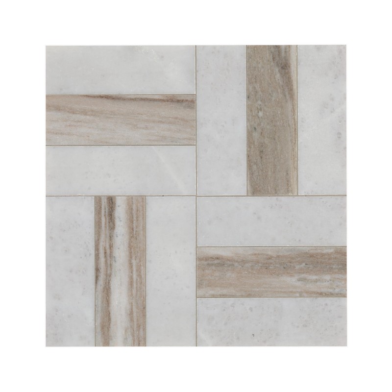 MSI Winslow Weave Polished Marble Mosaic Floor and Wall Tile