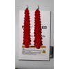 Homemory Homemory 3 Pcs Christmas Tree Candles, Red