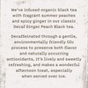 Allegro Tea, Organic Decaf Ginger Peach Black Tea Bags, 20