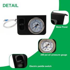 in-Cab Air Suspension Control Kit, Single Gauge with Electric Paddle Switch