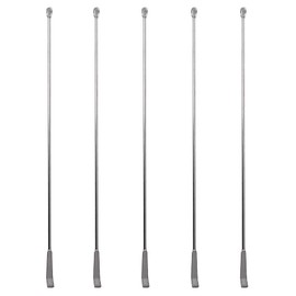 Micro Laboratory Sample Test Tool, 5 Pieces 25 cm 2-in-1 Laboratory Spoon Spatula Metal Laboratory Double Head Mixing Spatula for Powder, Gel Cap, Laboratory Supplies