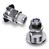 Vovucai 2pcs Stainless Steel Screw Bolts with Grommets - Compatible