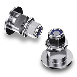 Vovucai 2pcs Stainless Steel Screw Bolts with Grommets - Compatible with Lazy Boy/La-Z-Boy Rocker Recliners - Replacement Hardware for Leg Rest, Foot Rest & Scissor Mechanism Insert